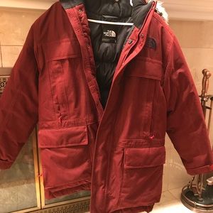 NORTH FACE extremely warm down jacket with hood